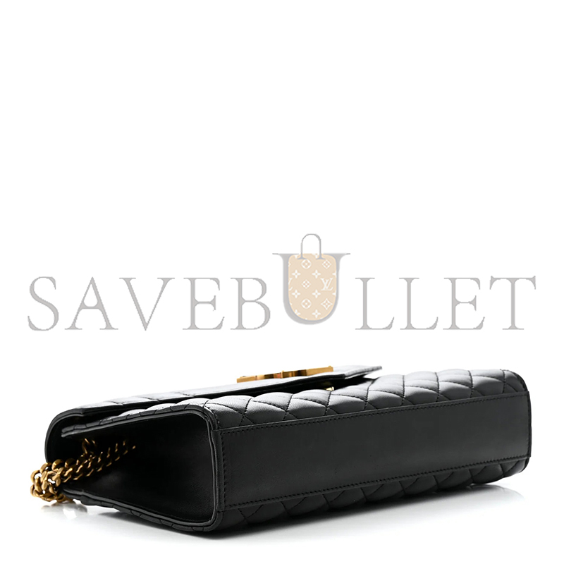 YSL ENVELOPE MEDIUM IN SMOOTH LEATHER 600185 (24*17.5*6cm)